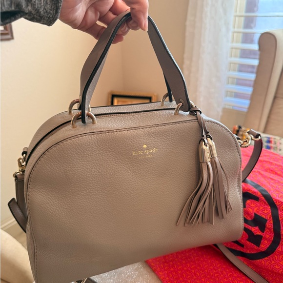 Kate Spade Leather Satchel with Tassels - Picture 3 of 11